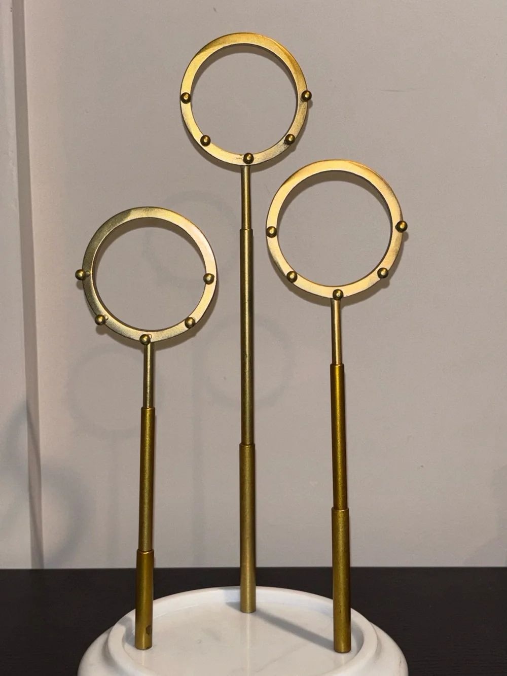 Pottery Barn brass toned